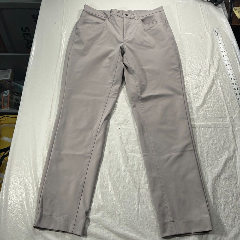 State and Liberty Tech Pants Men 33x30 Stretch Performance Athletic Fit Gray